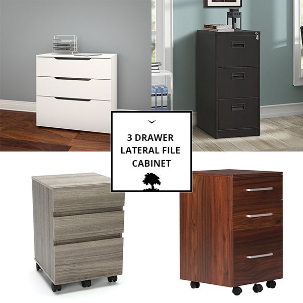 3 Drawer Lateral File Cabinet