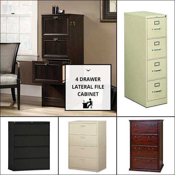 4 Drawer Lateral File Cabinet