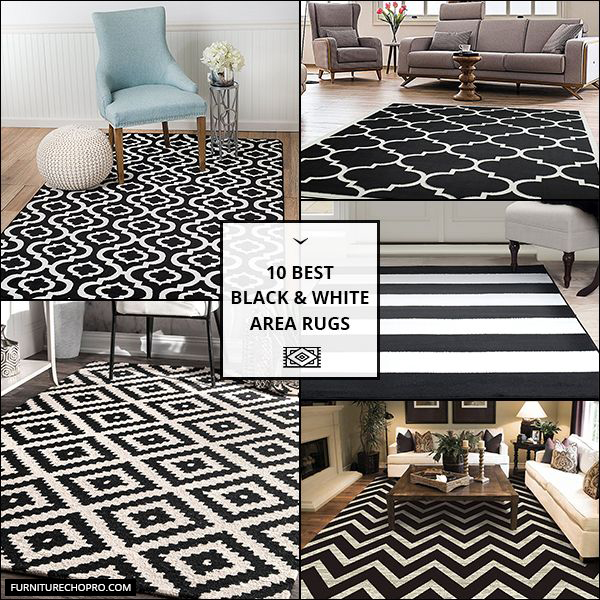 Black And White Area Rugs