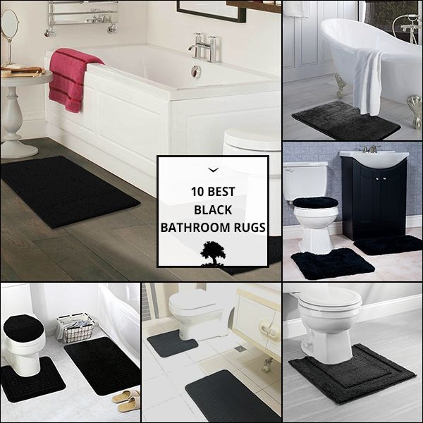 Black Bathroom Rugs