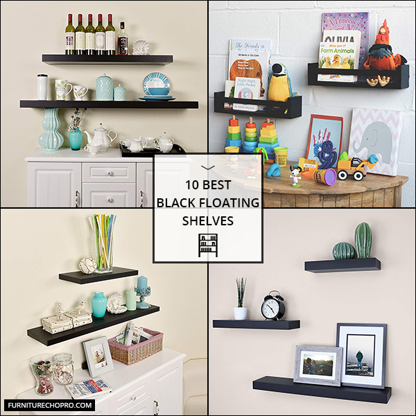 Black Floating Shelves