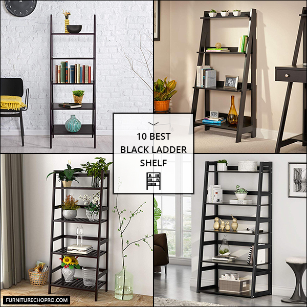 Black Ladder Shelf