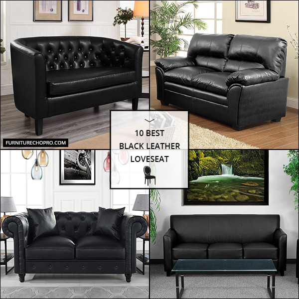 Black Leather Loveseat