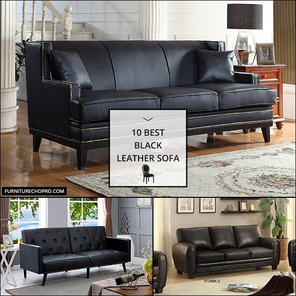 Black Leather Sofa