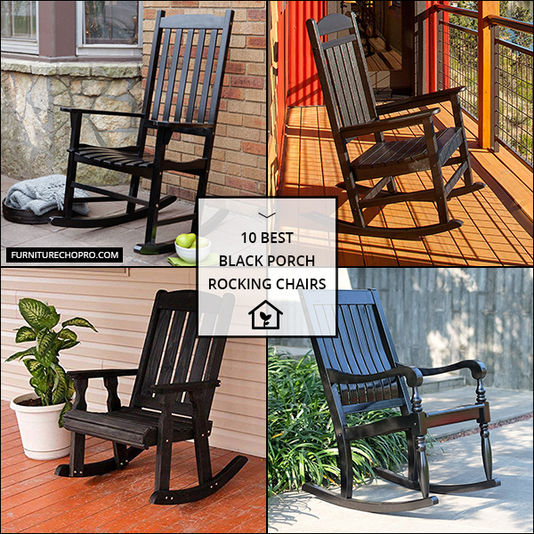 Black Porch Rocking Chairs