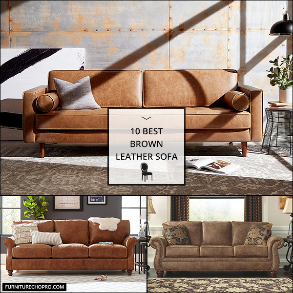 Brown Leather Sofa