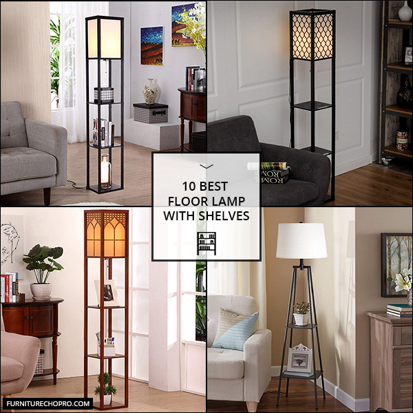 Floor Lamp With Shelves