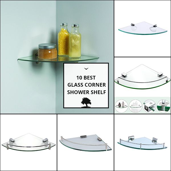 Glass Corner Shower Shelf