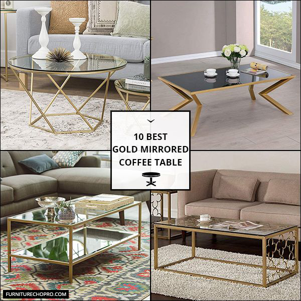 Gold Mirrored Coffee Table