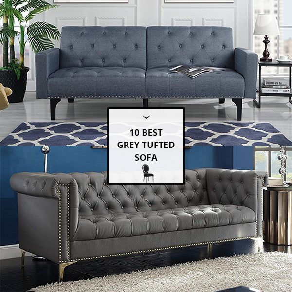 Grey Tufted Sofa