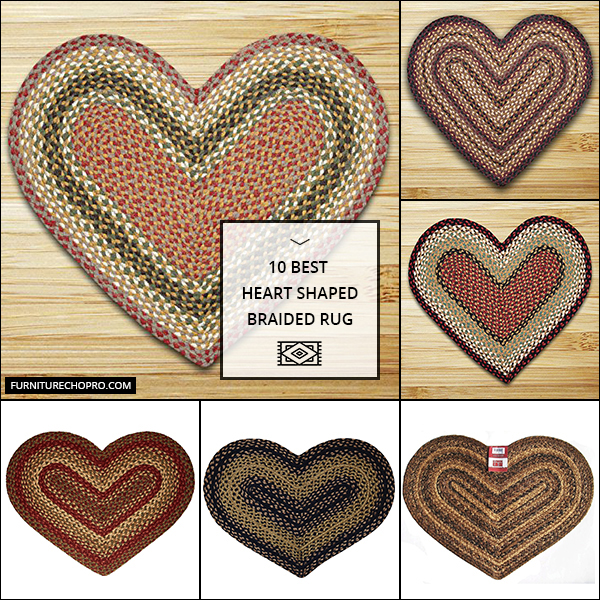 Heart Shaped Braided Rug