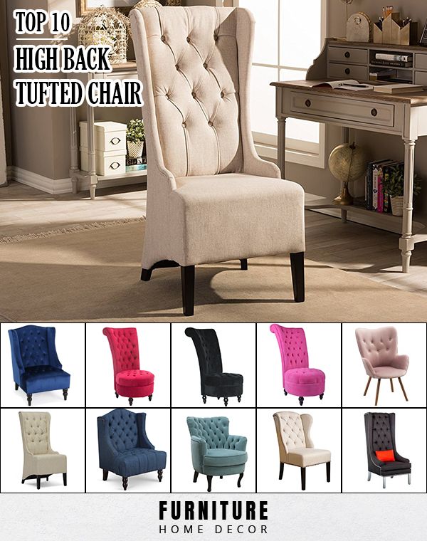 High Back Tufted Chair