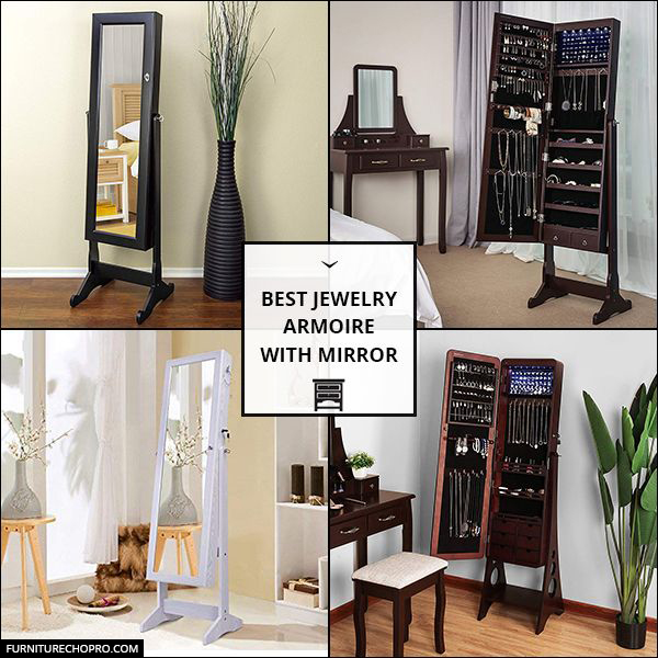 Jewelry Armoire With Mirror