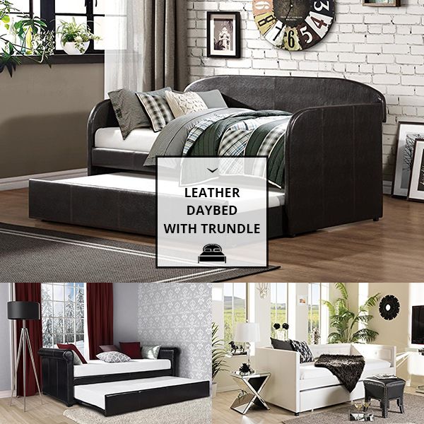 Leather Daybed With Trundle