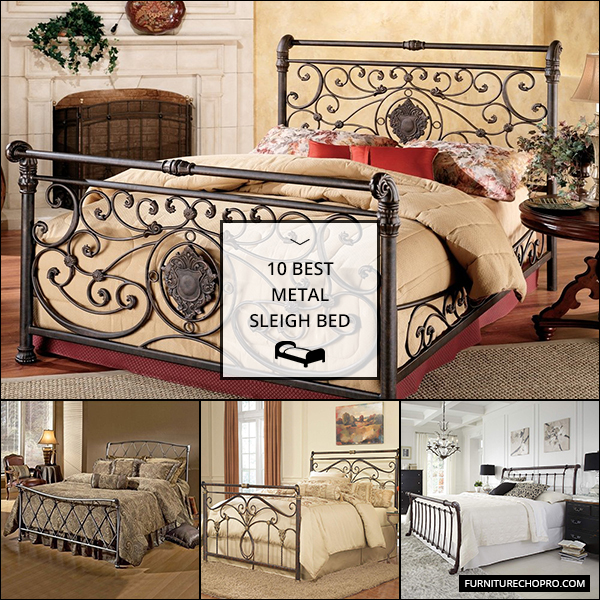 Metal Sleigh Bed