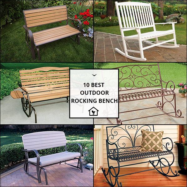 Outdoor Rocking Bench