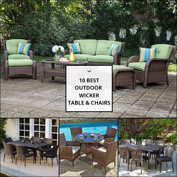 Outdoor Wicker Table And Chairs