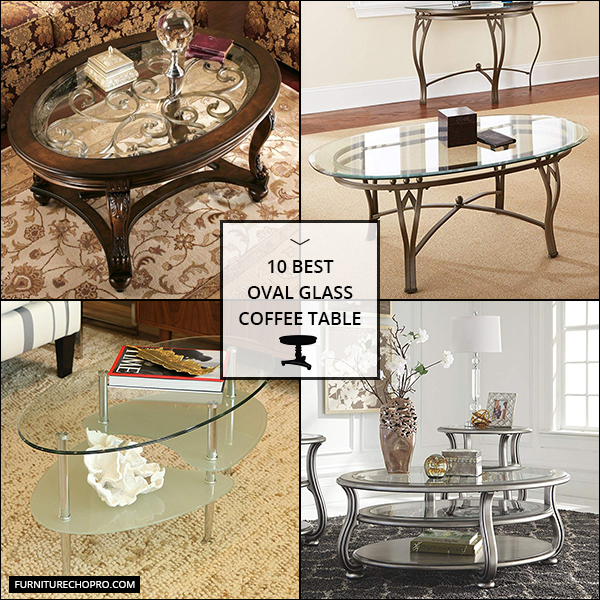 Oval Glass Coffee Table