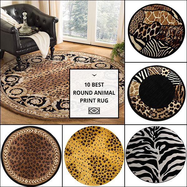 Round Animal Print Rug