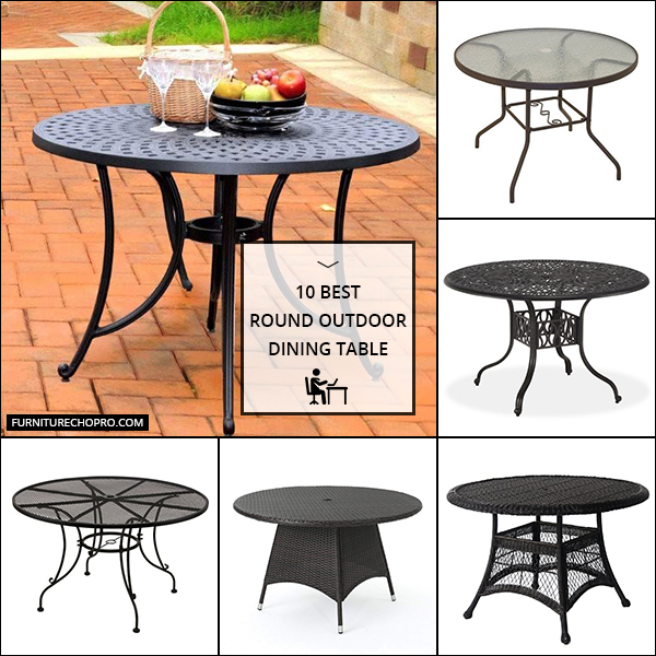 Round Outdoor Dining Table