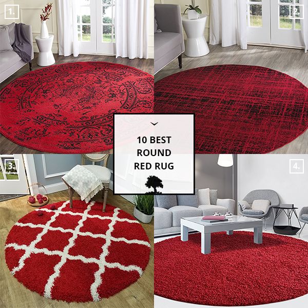 Round Red Rug