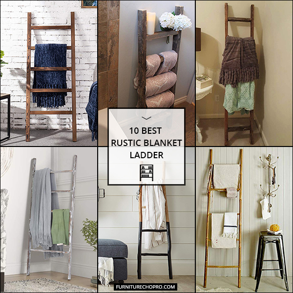 Rustic Blanket Ladder