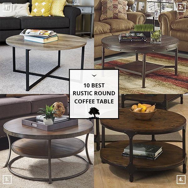 Rustic Round Coffee Table