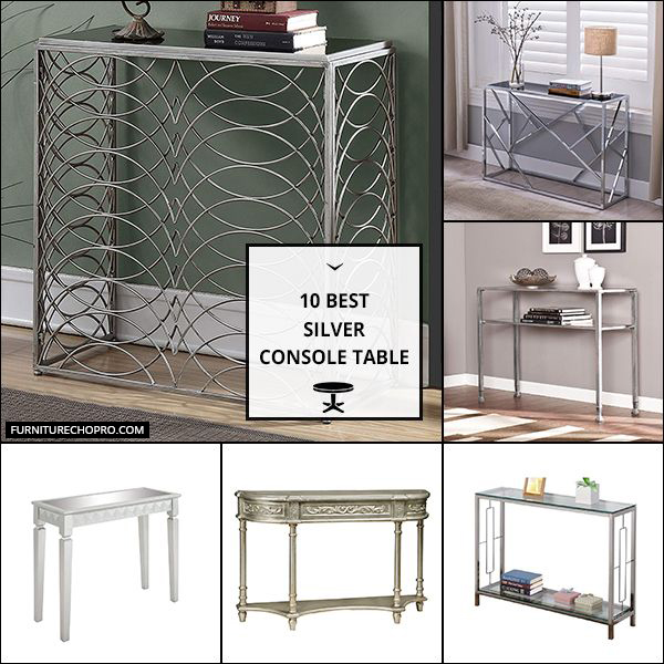 Silver Console Table