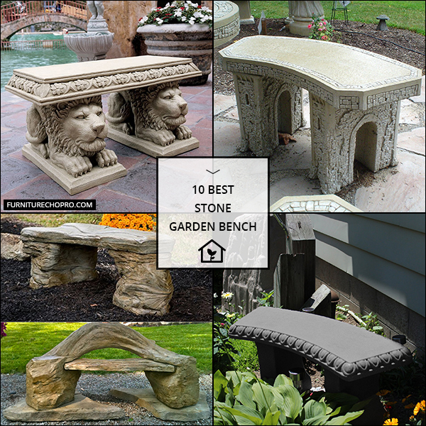 Stone Garden Bench