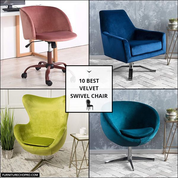 Velvet Swivel Chair