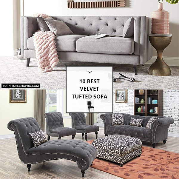 Velvet Tufted Sofa