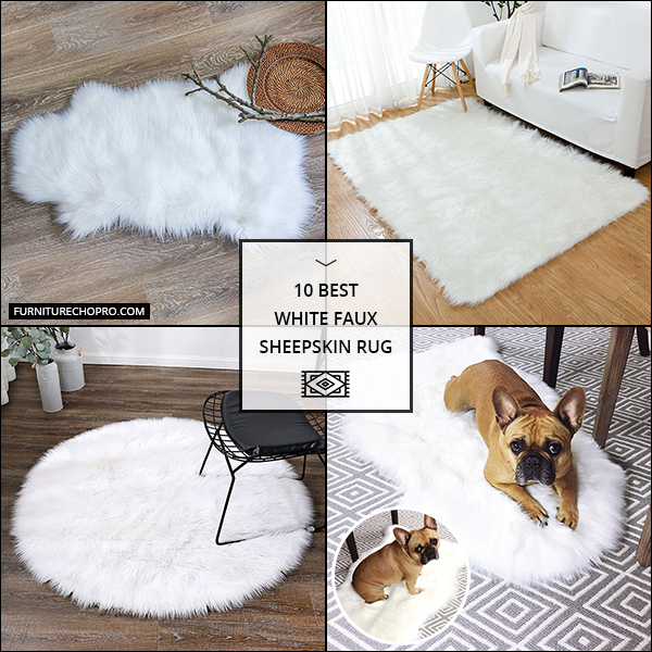 White Faux Sheepskin Rug