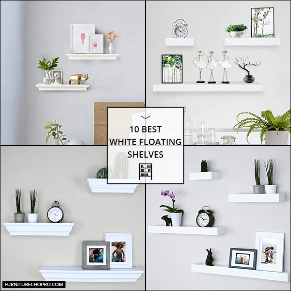 White Floating Shelves