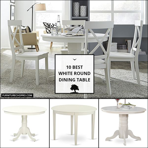 White Round Dining Table