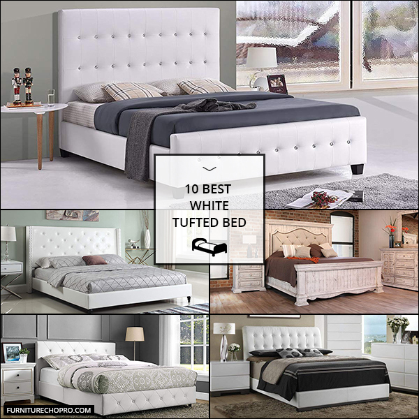 White Tufted Bed