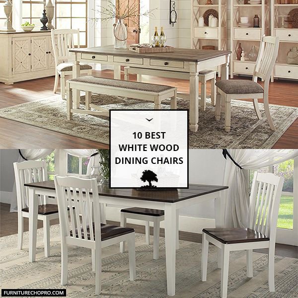 White Wood Dining Chairs