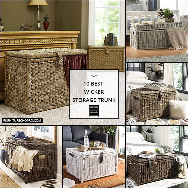 Wicker Storage Trunk