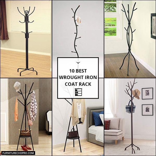 Wrought Iron Coat Rack