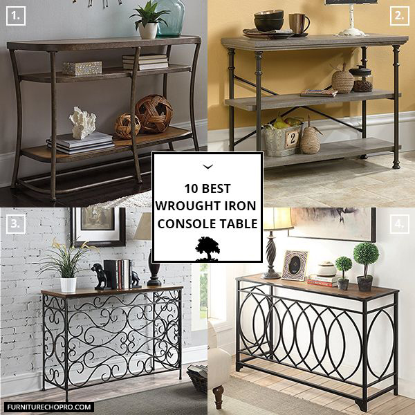 Wrought Iron Console Table